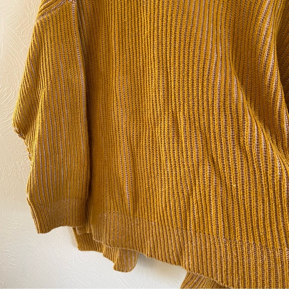 Topshop Ribbed Mock Neck Chunky Oversized Sweater - Picture 4 of 7